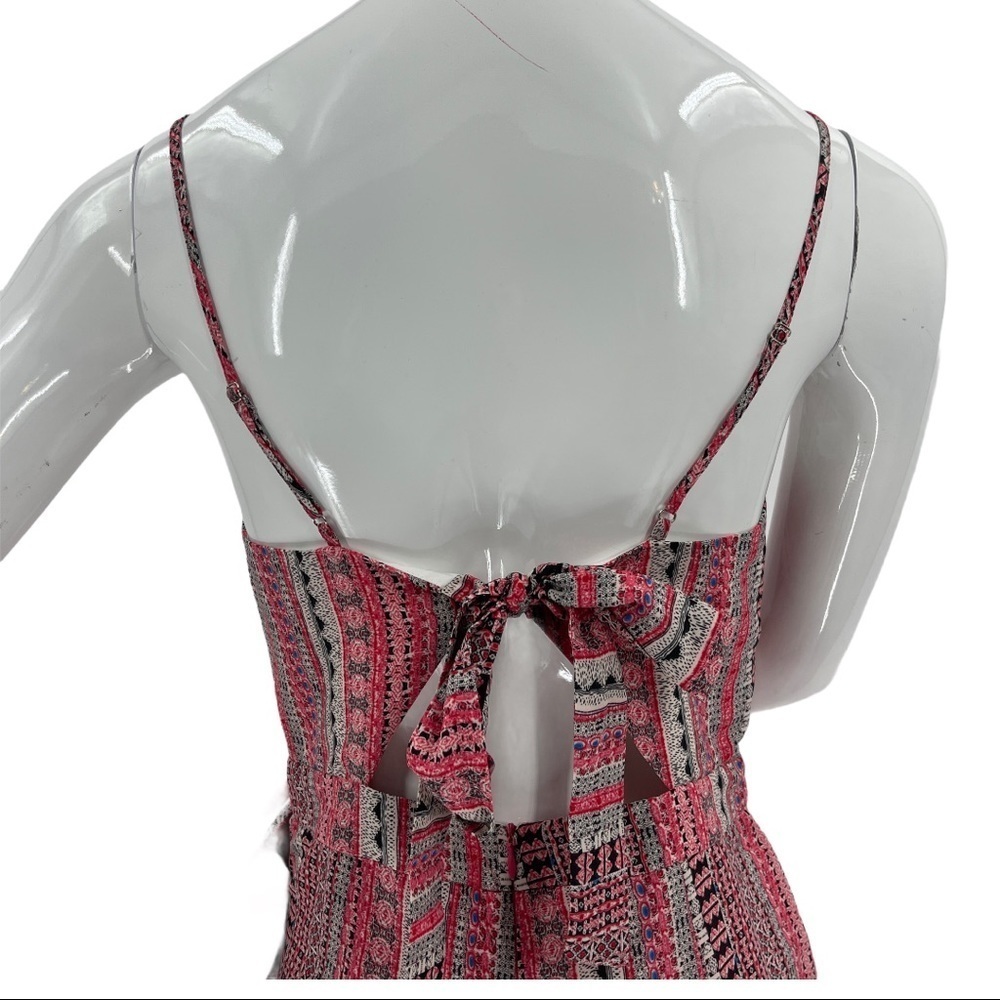 Hommage Printed Cut Out Chest Back Jumpsuit Size M - Picture 8 of 12